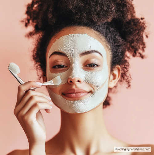 A woman following the facial mask do's & don'ts application tips for best results.