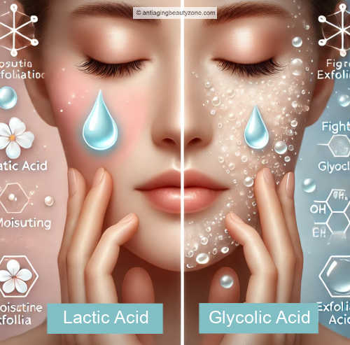 Glycolic Acid vs. Lactic Acid benefits.